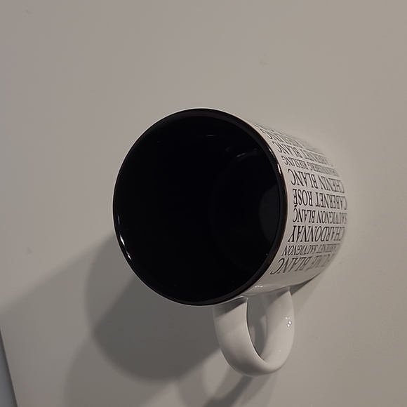 Chateau Ste Michelle Coffee Mug with various types of wines on it-New - Picture 5 of 6